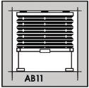 Plissé roleta typ AB11