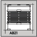 Plissé roleta typ AB21