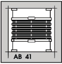 Plissé roleta typ AB41